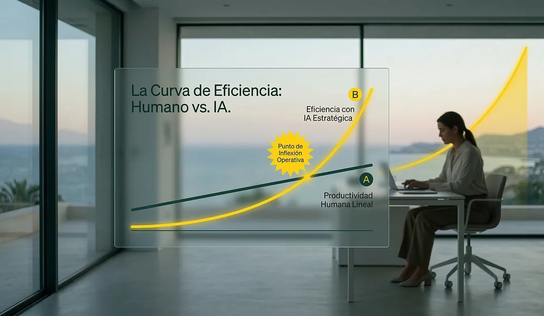 La Curva de Eficiencia: Humano vs. IA